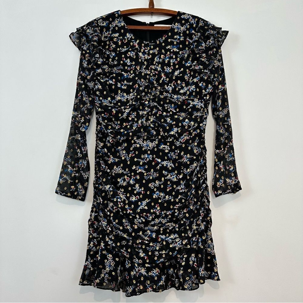Veronica Beard Parc Printed Silk Blend Dress Size 8 - Picture 3 of 11